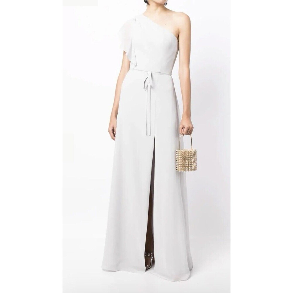 NWT Marchesa Notte Size 12 Bridesmaid Cosenza Gown Dress Chiffon Formal Wedding